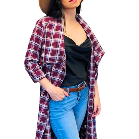 Plaid Shirt Jacket - Picture 2 of 4